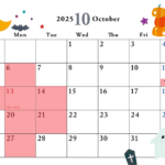 10月の定休日