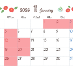 1月の定休日のお知らせ